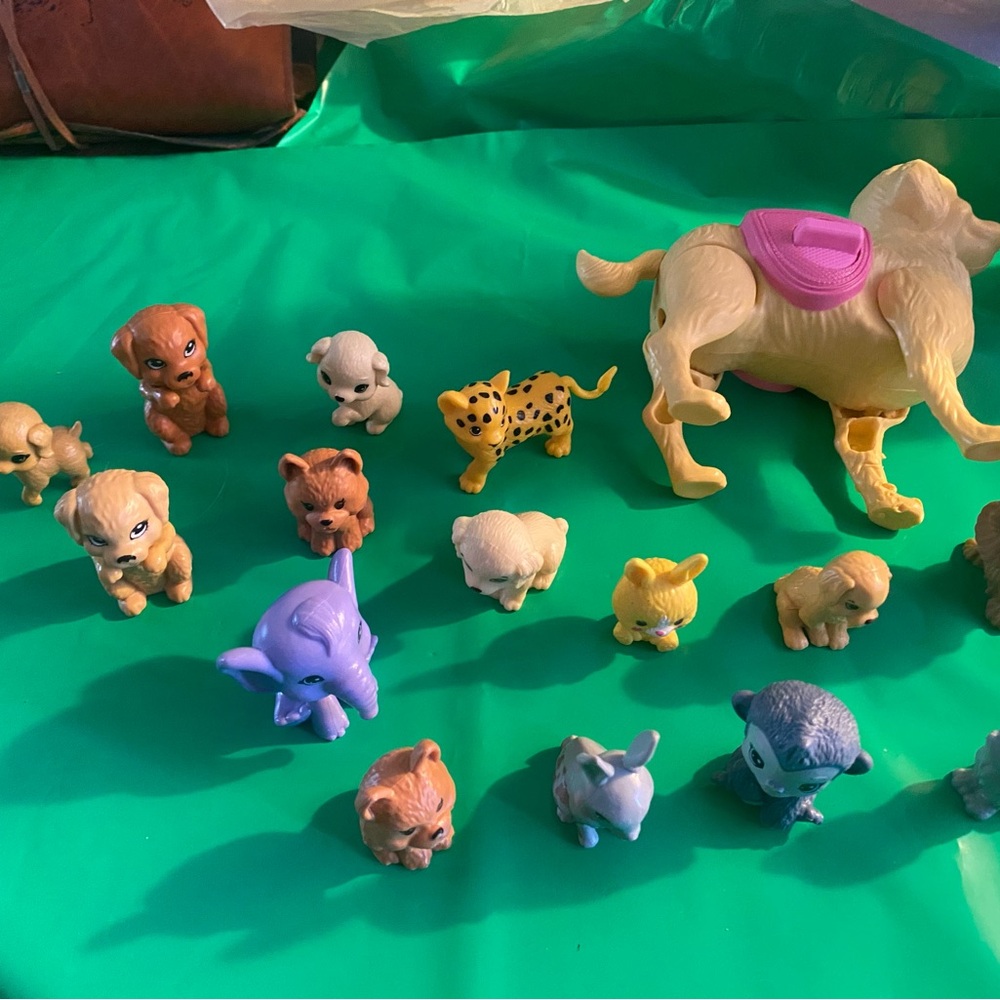 Barbie Fashion Doll Pets Lot 16 pc Dogs Cats Bunny monkey bunny elephant